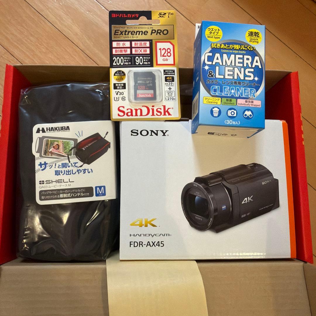SONY 4Kビデオカメラ FDR-AX45 本体
