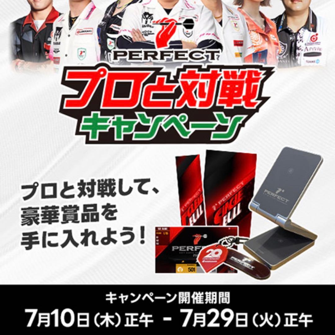 PERFECTロゴ入り充電器 プロと対戦キャンペーン賞品