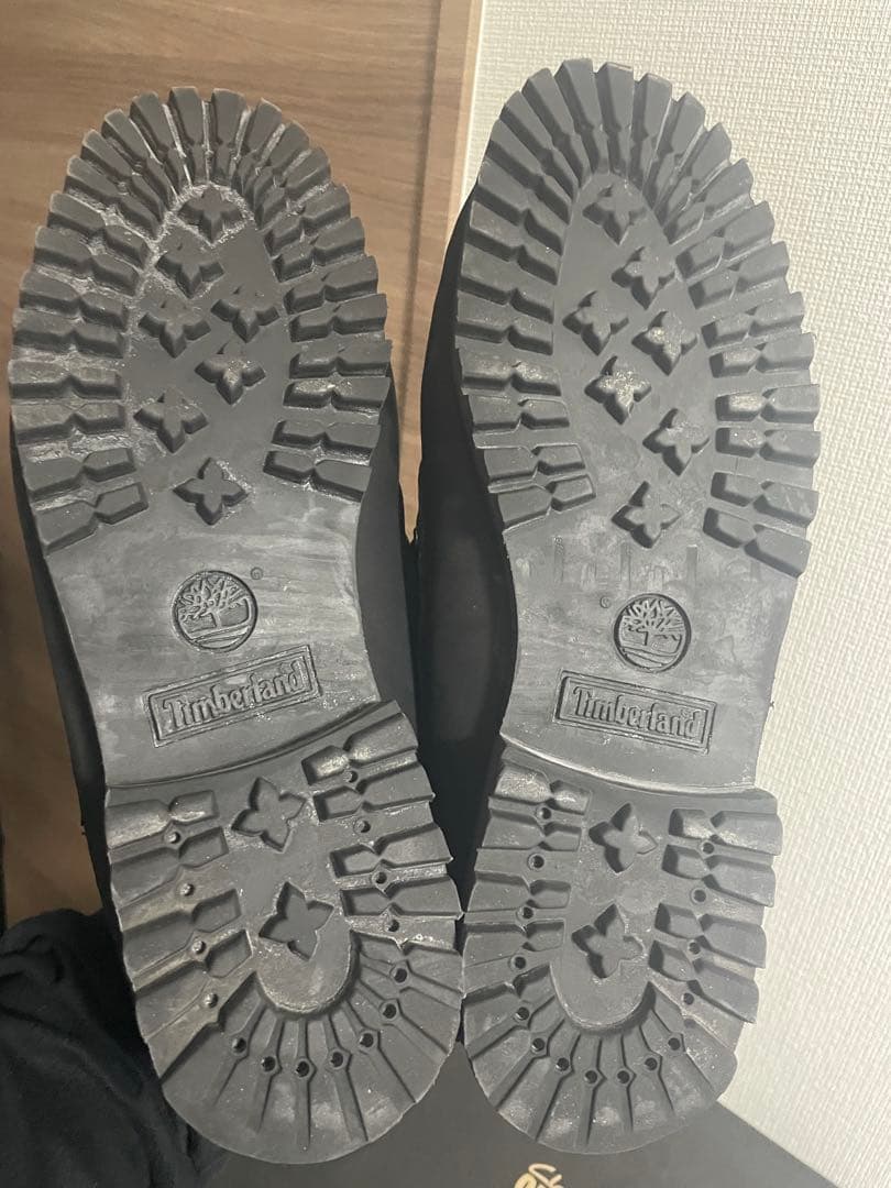 ティンバーランド　T imberland 黒いレザー モカシンスタイル靴