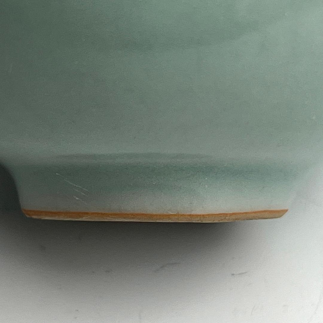 青磁如意紋板沿洗 唐物 中国古玩 中国美術 A923