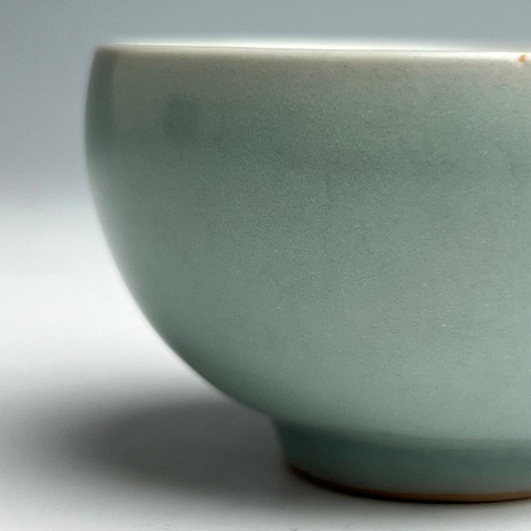 青磁如意紋板沿洗 唐物 中国古玩 中国美術 A923