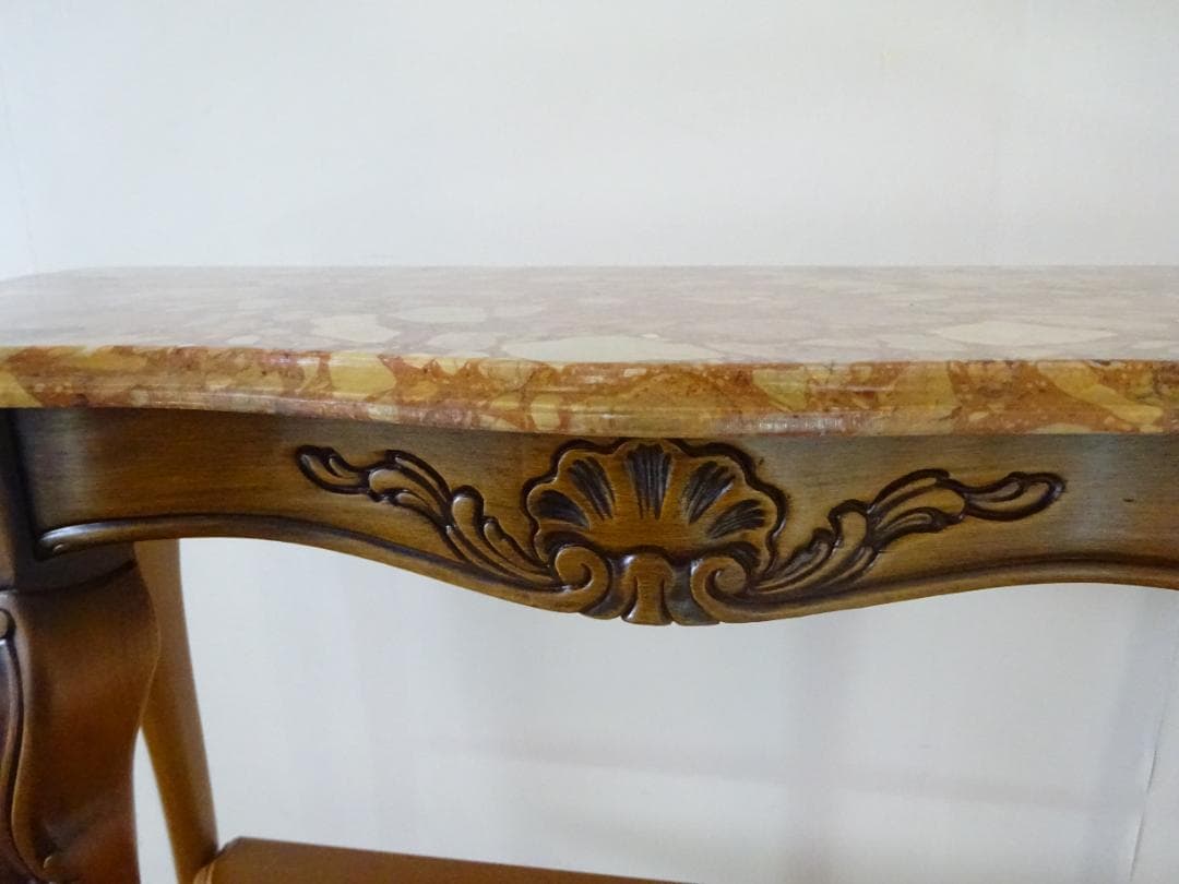 Tinajo様専用 コンソールテーブル 花台 電話台 大理石天板 高級 美品 ①