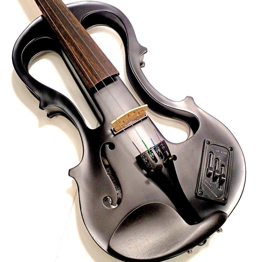 美品☆hallstatt ハルシュタット CV-210E エレキバイオリン 黒