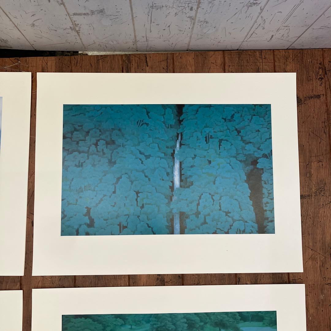 東山魁夷 爽風明水 日本経済新聞社 風景画 作品集 画集 8枚 四季 景色 美術