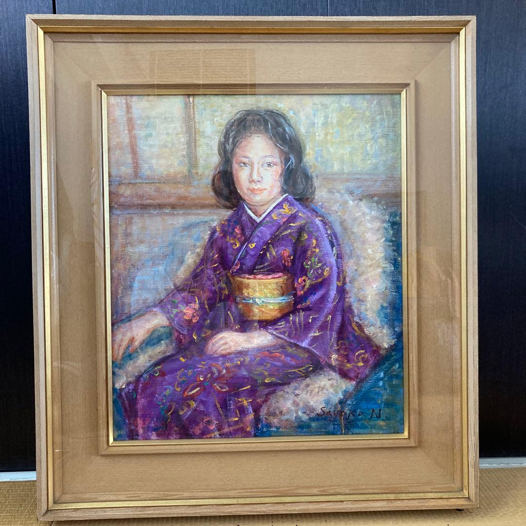 油絵、額