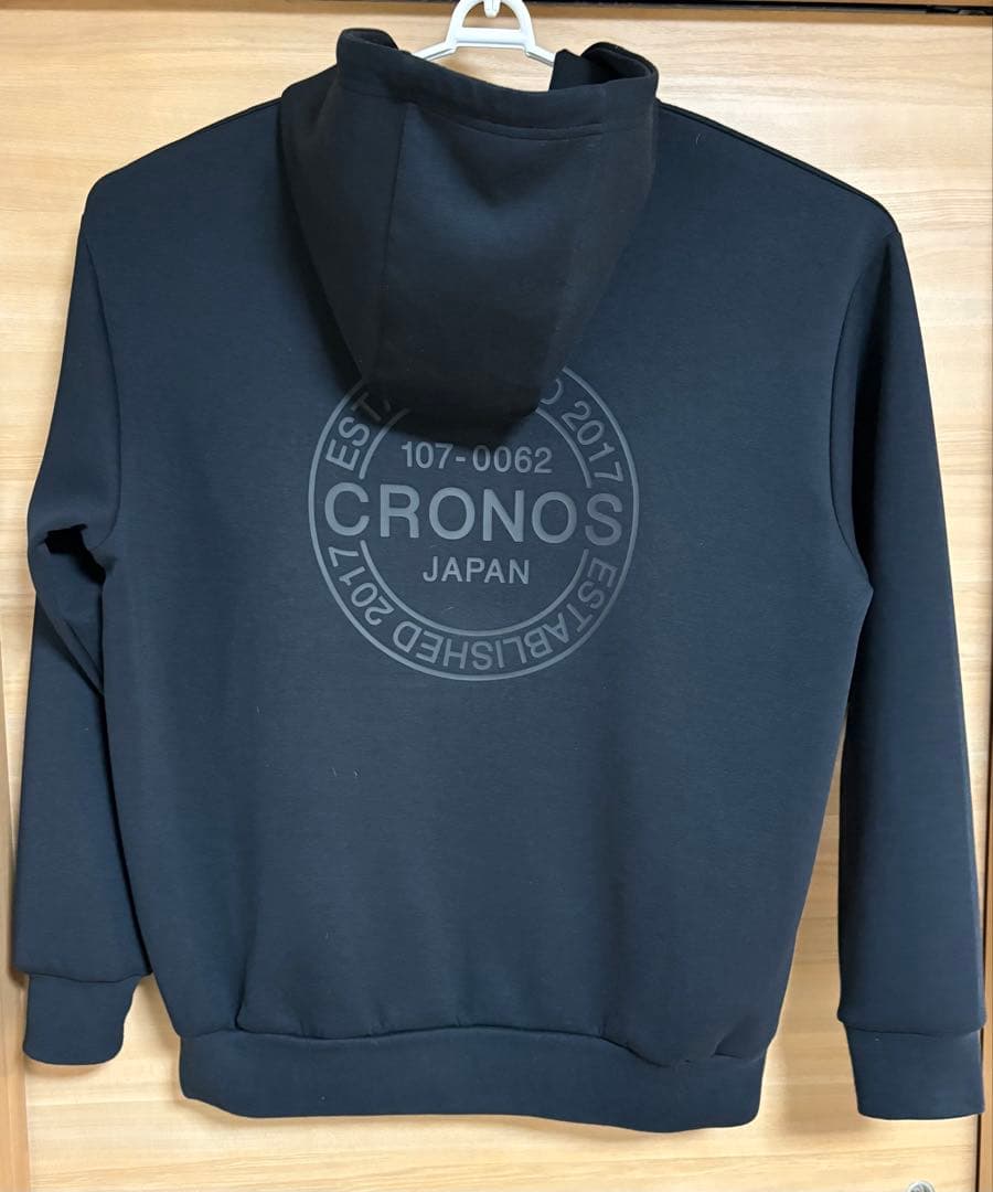 CRONOS CIRCLE LOGO HOODIE BLACK クロノス