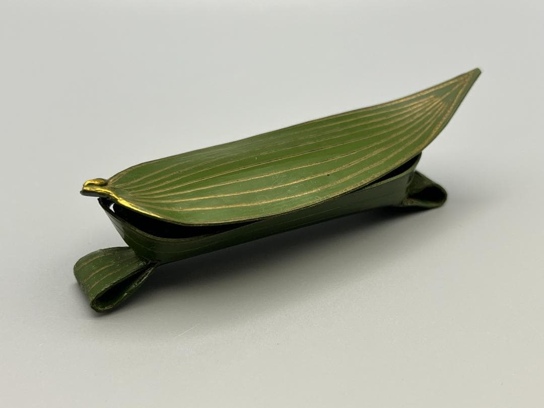 茶道具　乾漆　笹舟　香合　中川正斎　共箱　漆芸　夏　川遊び　茶会　稽古　ささぶね