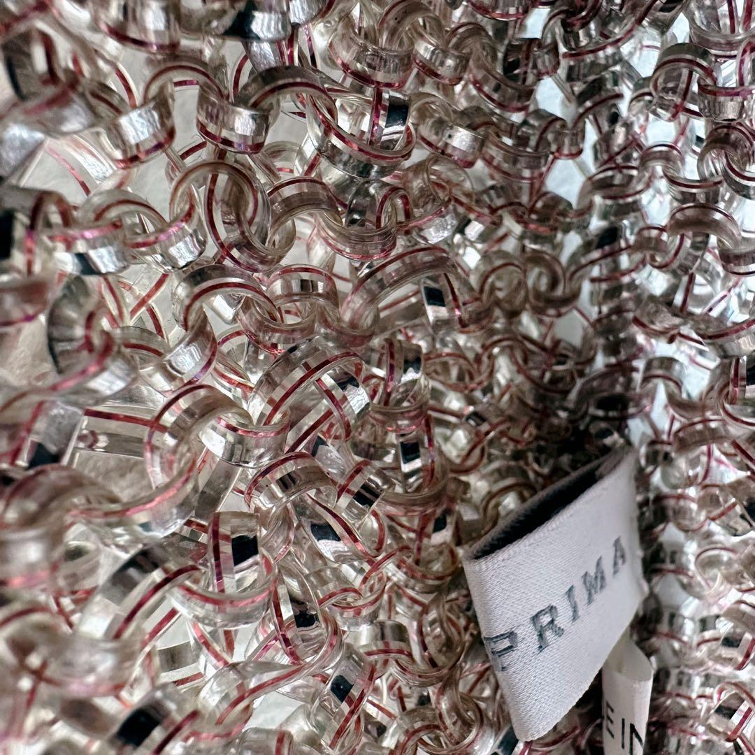 アンテプリマ パーティー バッグ ピンクシルバー ワイヤー ミニ スクエア