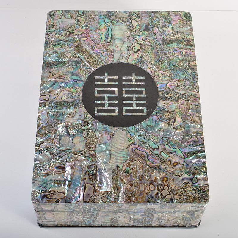 朝鮮美術　漆塗　螺鈿細工　文箱　M　R7345B