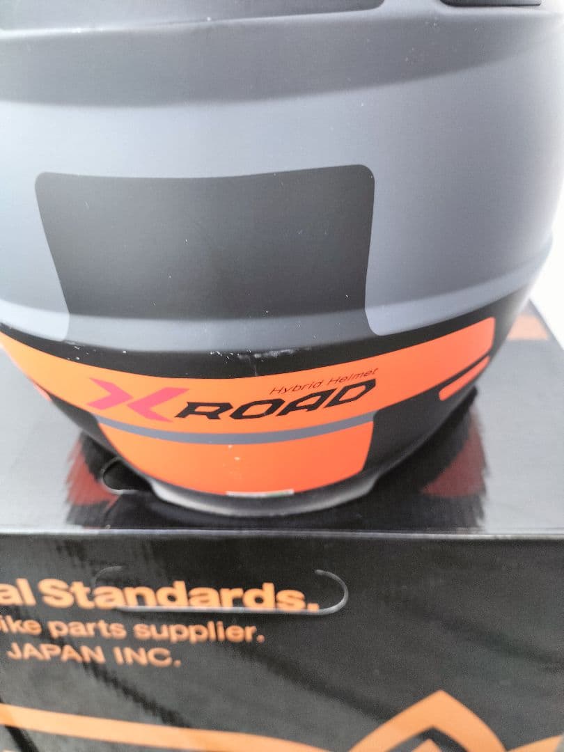 WINS　X-ROAD　ヘルメット　サイズXL マットブラック　オレンジ