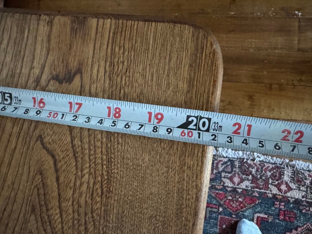 木製ヴィンテージ アイアン脚テーブル