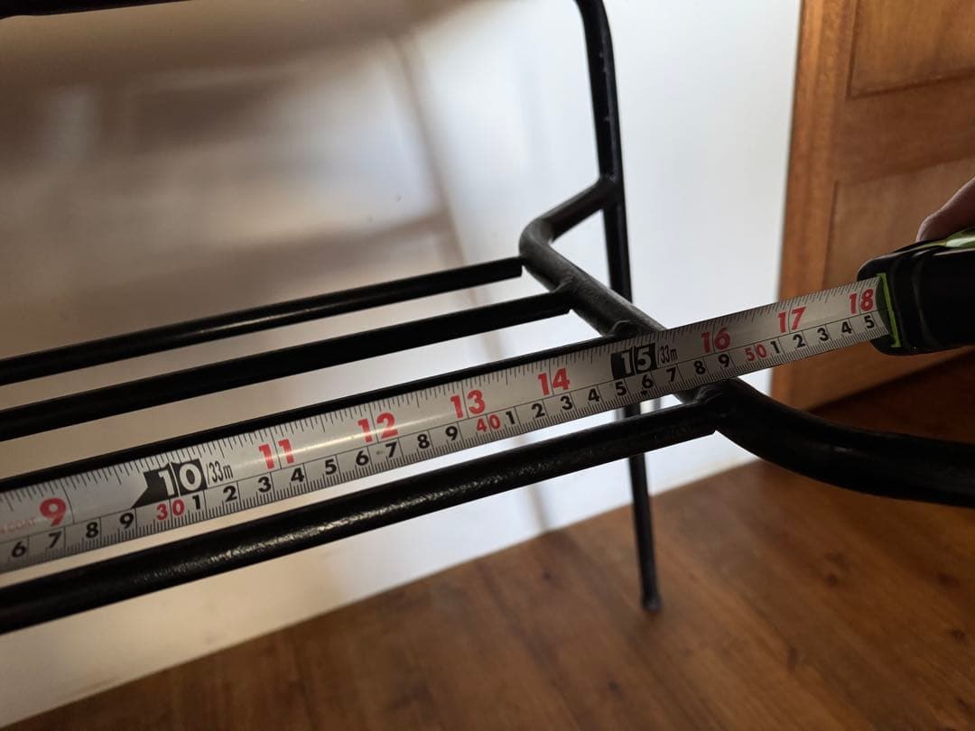 木製ヴィンテージ アイアン脚テーブル