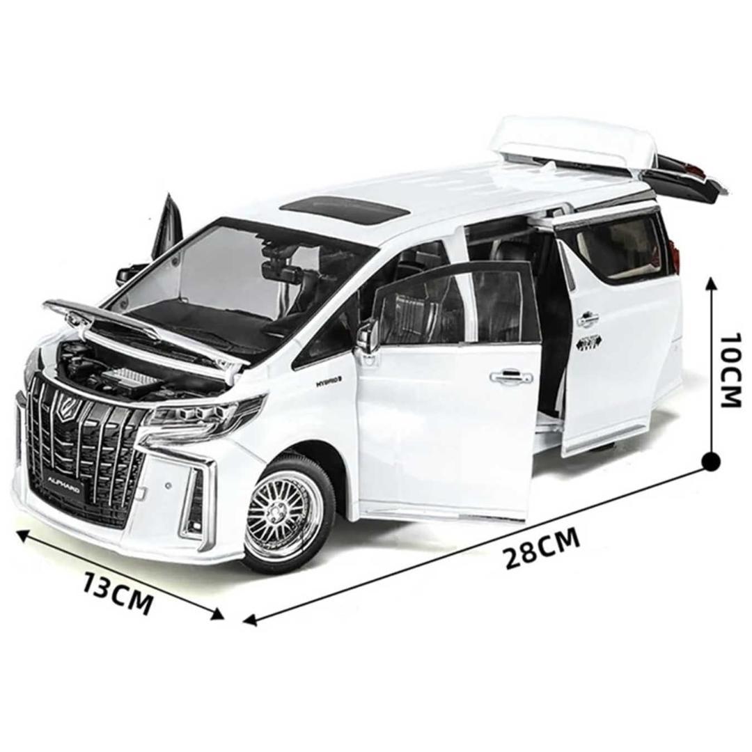 1/18 トヨタ アルファード ホワイト サウンド＆ライト ダイキャストミニカー