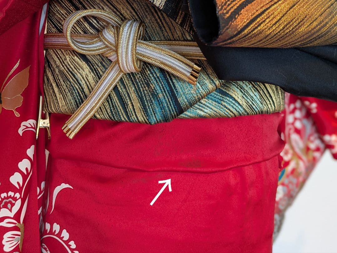 振袖フルセット 身丈167裄69 後藤久美子ブランド 金銀彩 赤 逸品 成人式