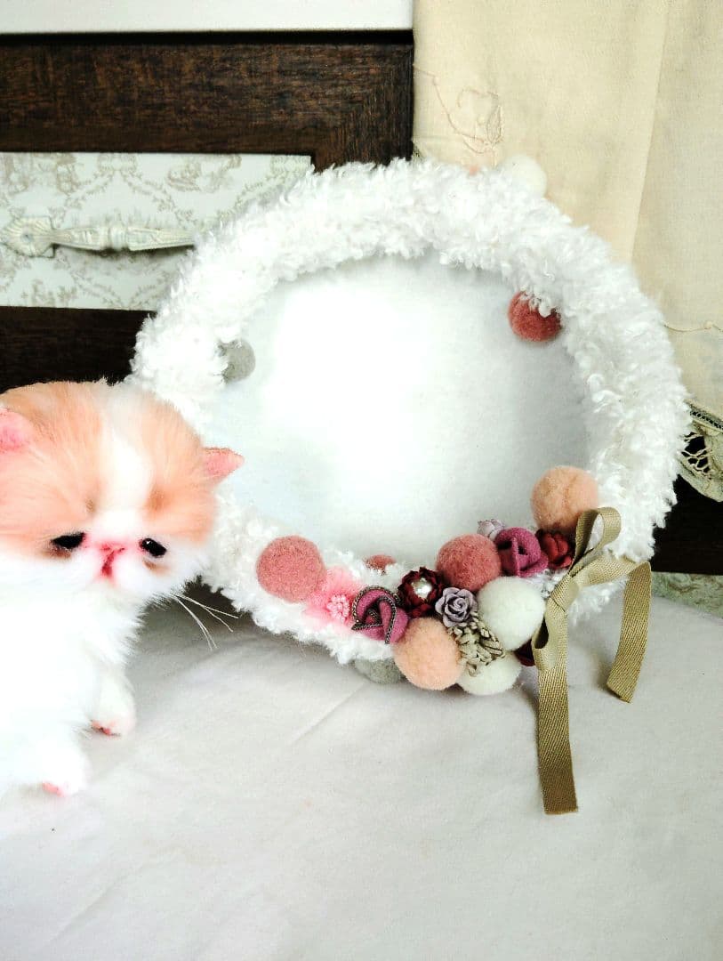 子猫きなこちゃん❤ころころぽっちゃり♡カゴセット♡アートドール