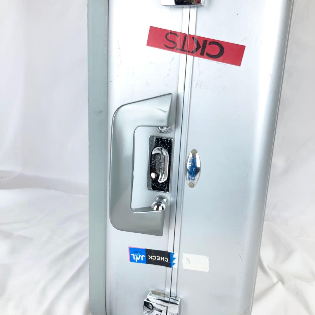 ◇ゼロハリバートン 2輪 スーツケース ぜローラ シルバー アルミ