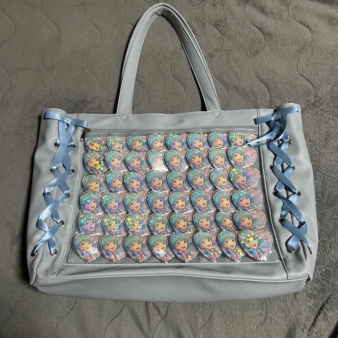 紫之創 痛バッグ とるパカ ハート缶バッジ - メルカリ