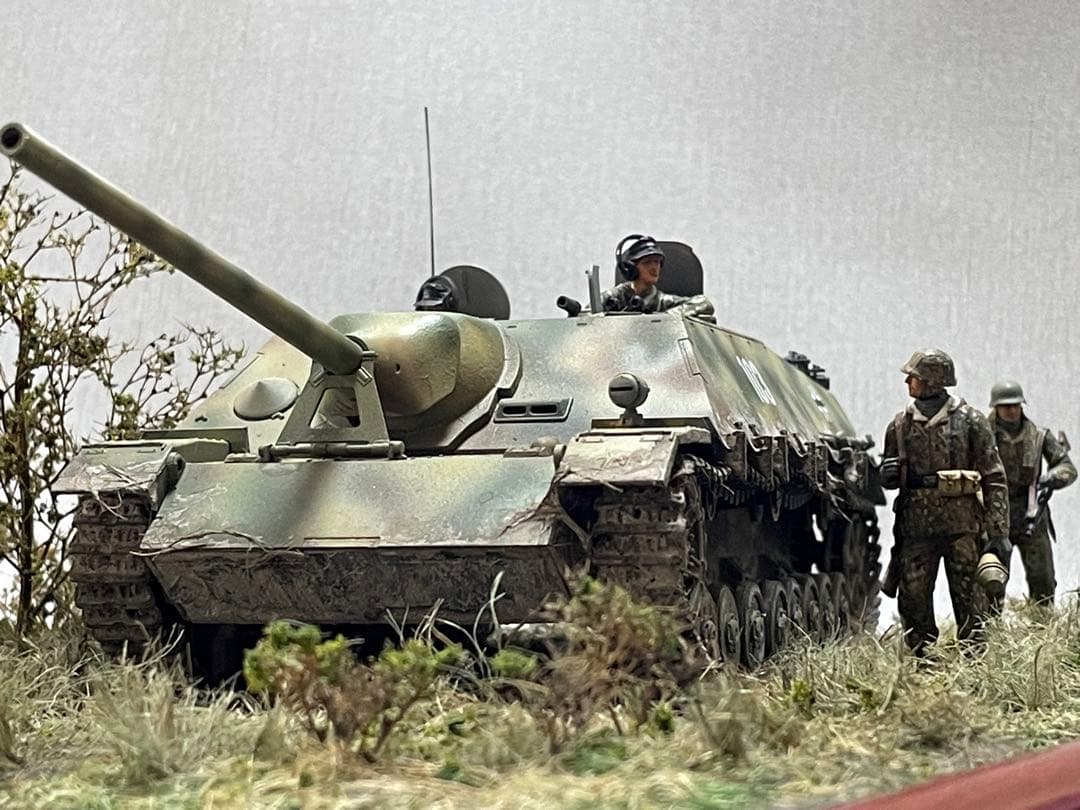 戦車ジオラマ 1/35 ドイツ4号駆逐戦車ラングと擲弾兵 最 安