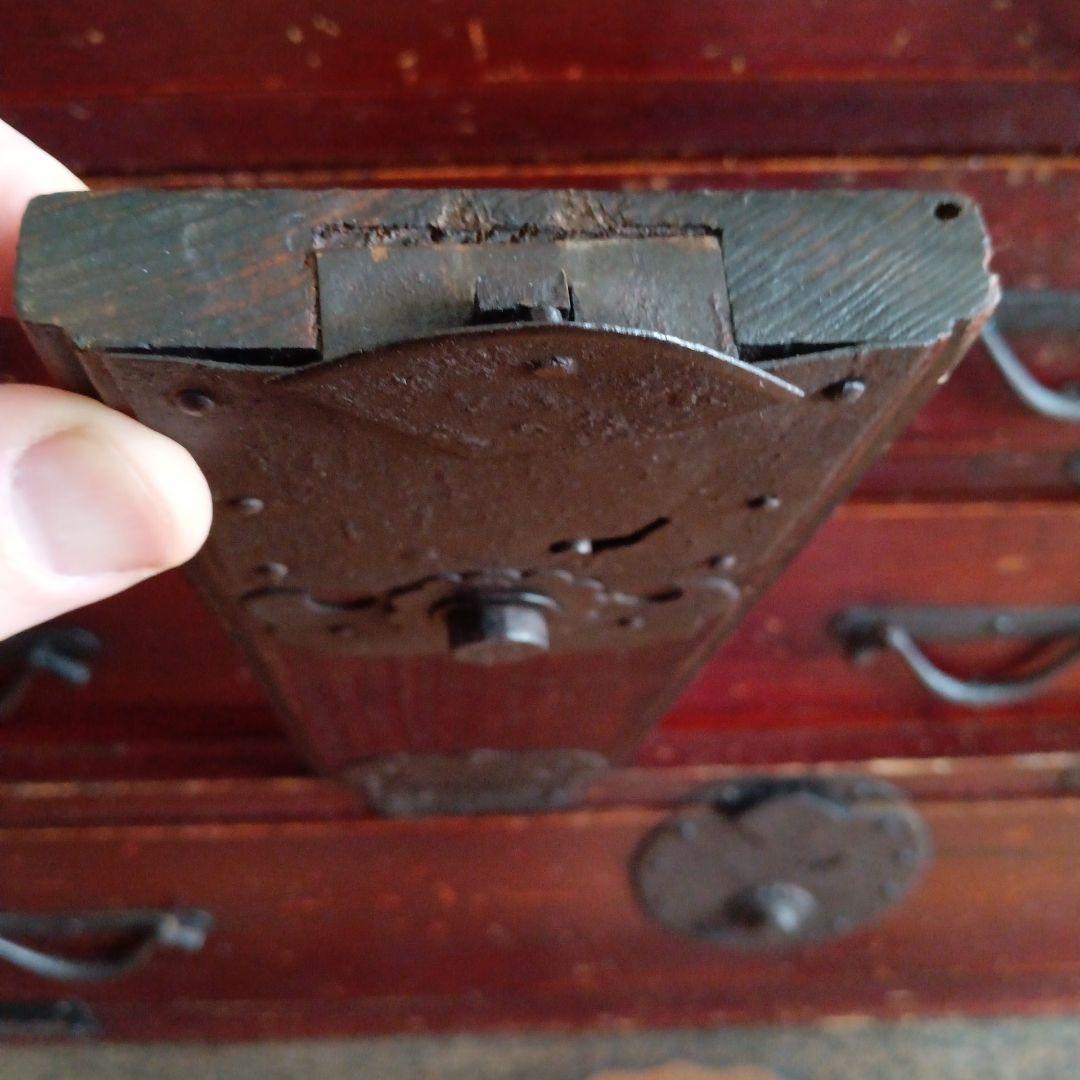 美しい棒箪笥 明治時代製 アンティーク キャビネット 和箪笥 船箪笥 水屋