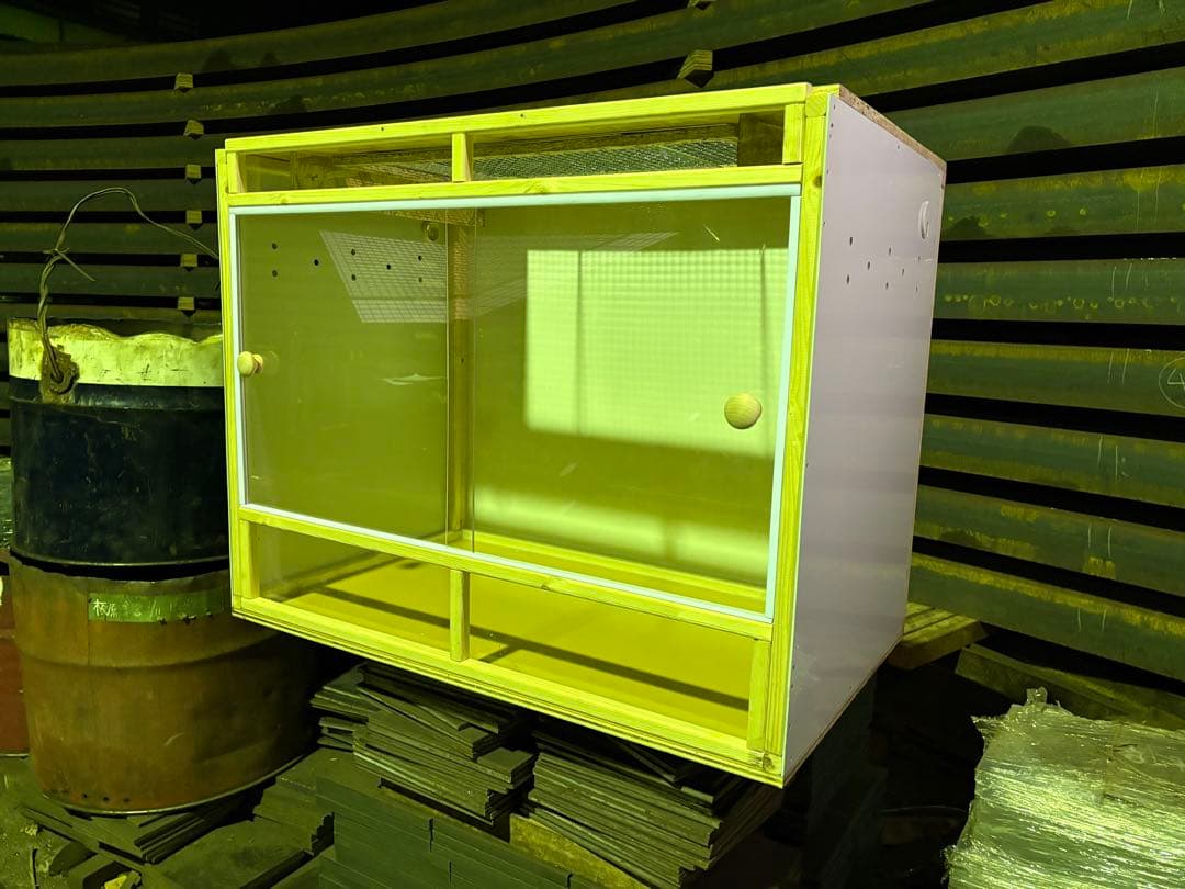 爬虫類ケージ 80×45×60 アルミ複合板仕様