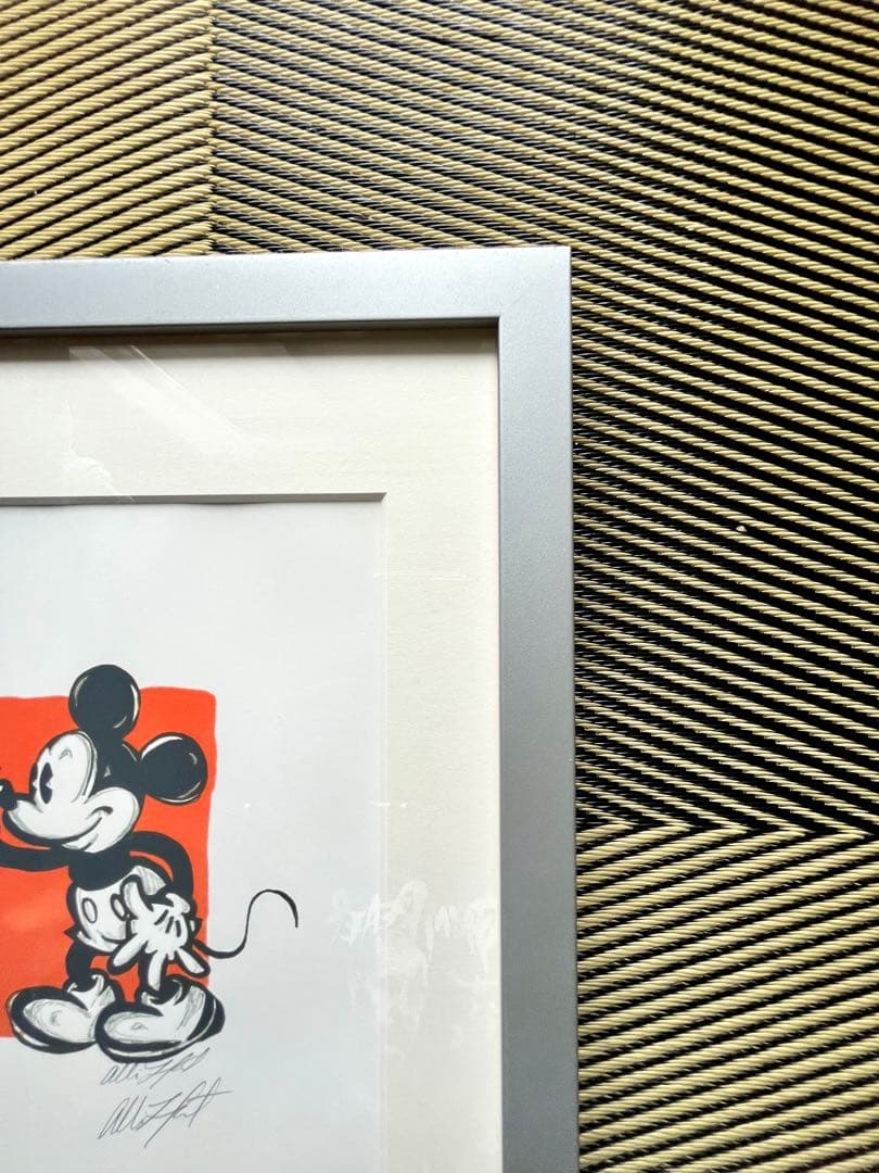 ディズニー公式作家「アリソン・レフコート」作品 ミッキーマウス 直筆