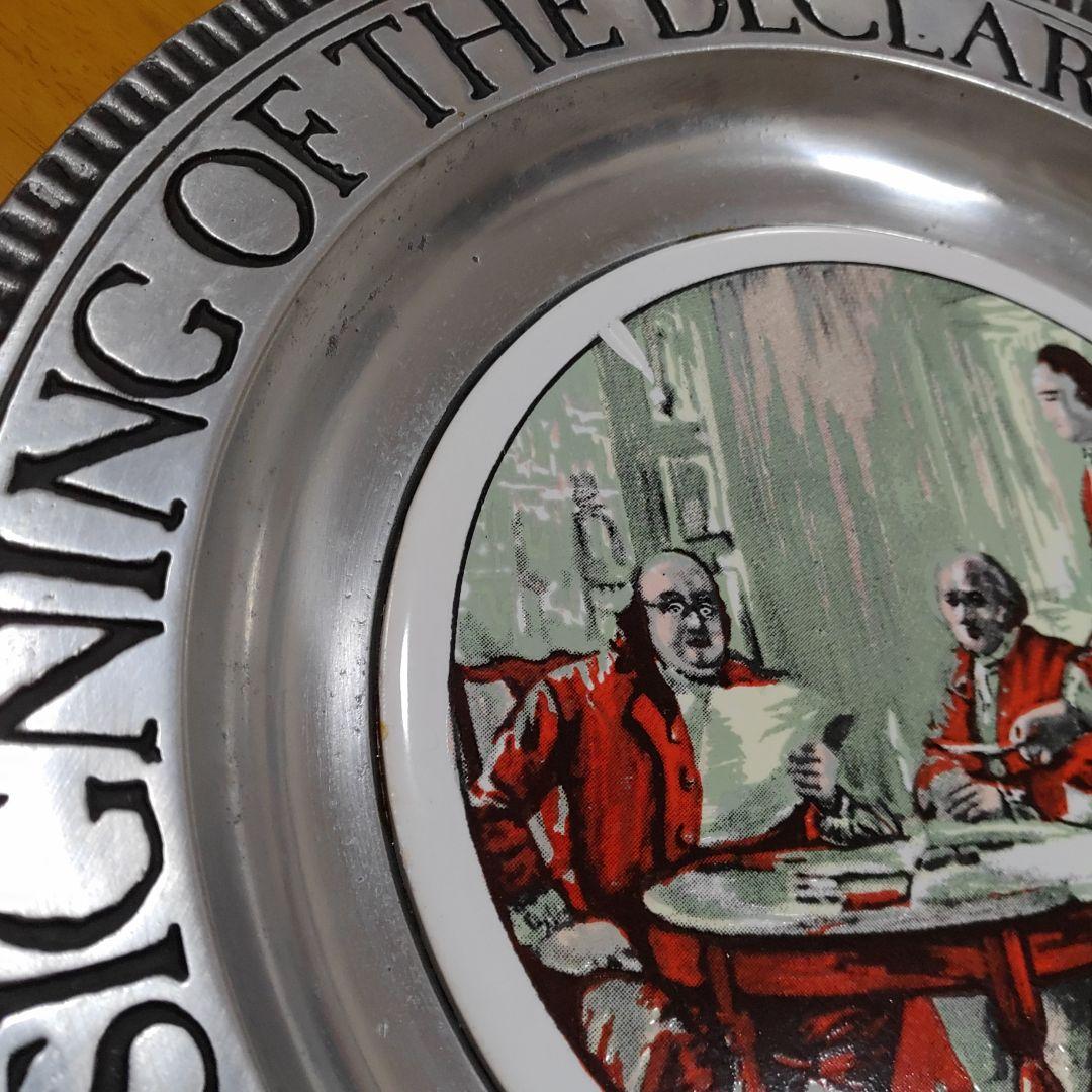 USA「独立宣言の起草」 ヴィンテージ コレクターズ ピューター