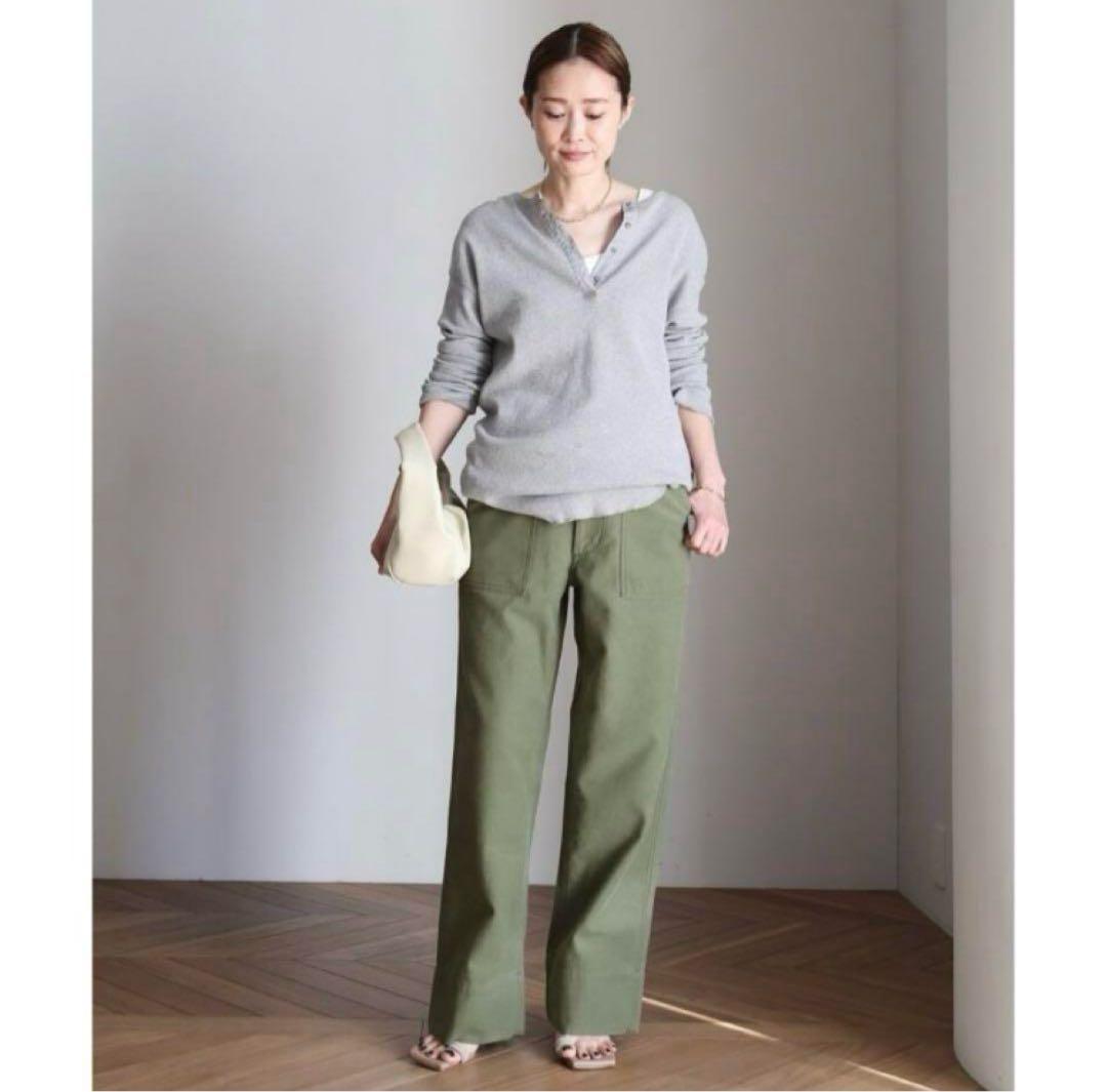 MADISON BLUE マディソンブルー ファティーグパンツ カーキ 02