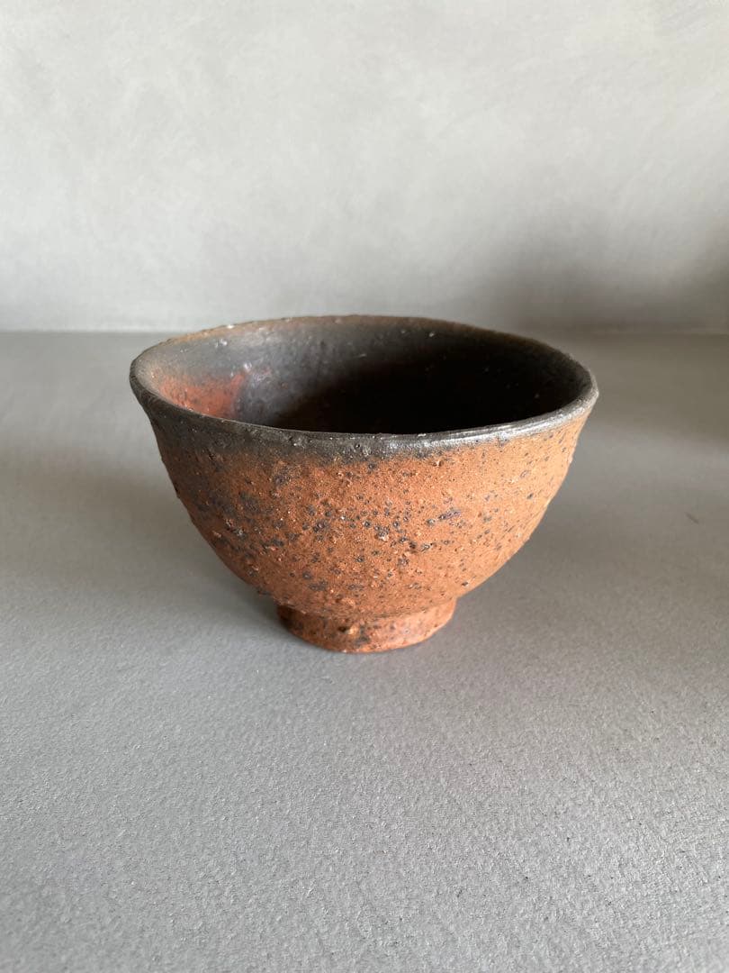 森岡成好 焼締茶碗 南蛮焼締 焼締 抹茶茶碗 小服茶碗 旅茶碗 茶道 茶道具 森岡成好 焼締茶碗 南蛮焼締 焼締 抹茶茶碗 小服茶碗