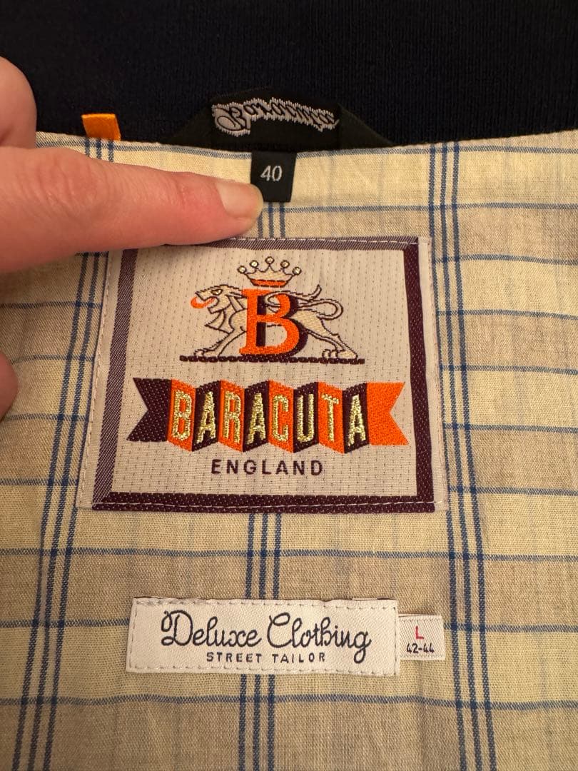 バラクータ　メンズL ジャケット　ブルゾン　コットン100ブラック　黒　アウター