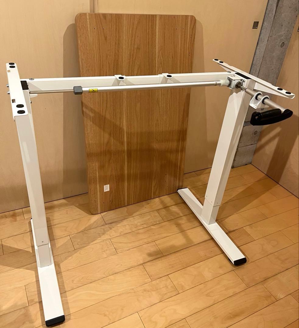 FlexiSpot スタンディングデスク　手動式　天板付き