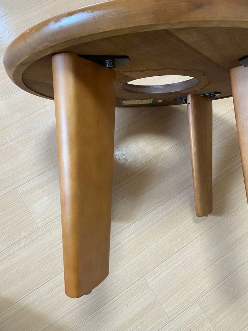 maruni マルニ木工 ちゃぶ台 ガラス 座卓 丸テーブル 卓 サイド