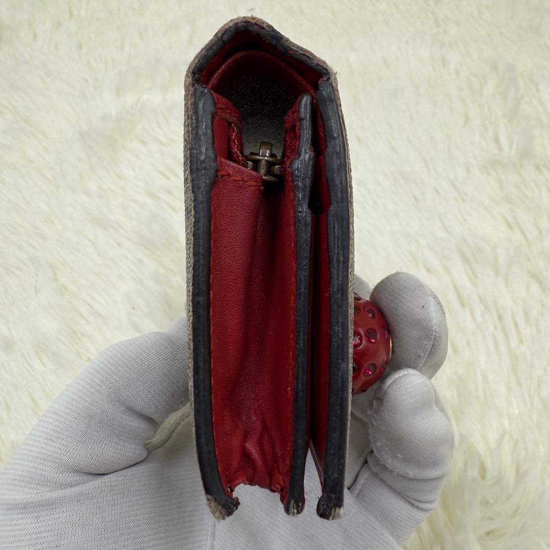 グッチ 二つ折り財布 チェリー さくらんぼ PVC GGスプリーム