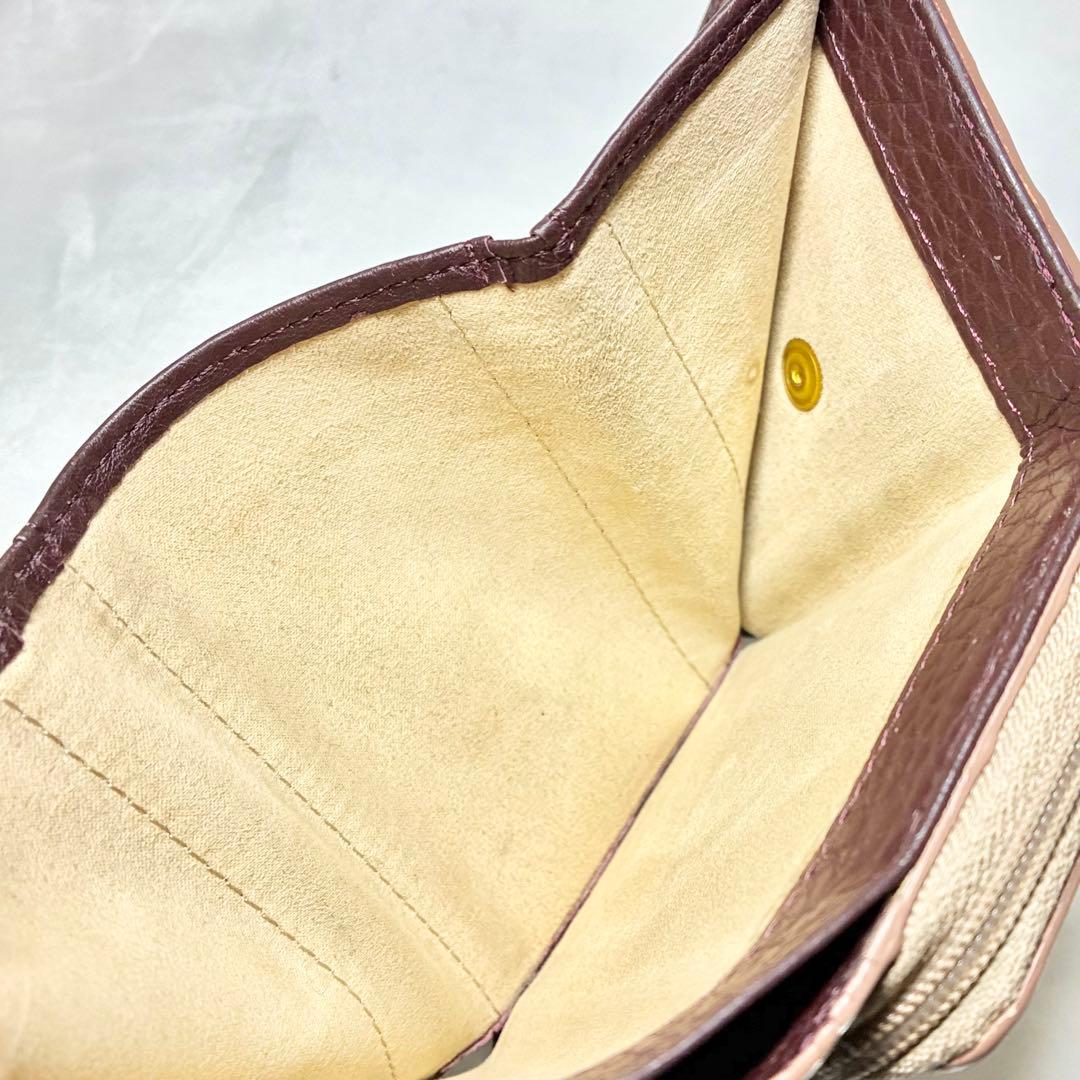 【人気】　アタオ　ワルツ　ヴィトロ　3つ折り財布　コンパクトウォレット　フリンジ