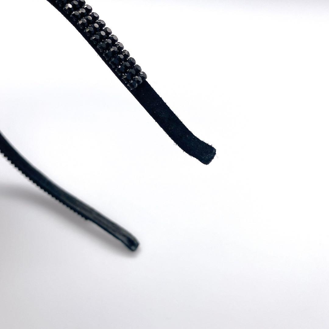 acca アッカ 3連 ラインストーン クリスタル カチューシャ ヘアバンド