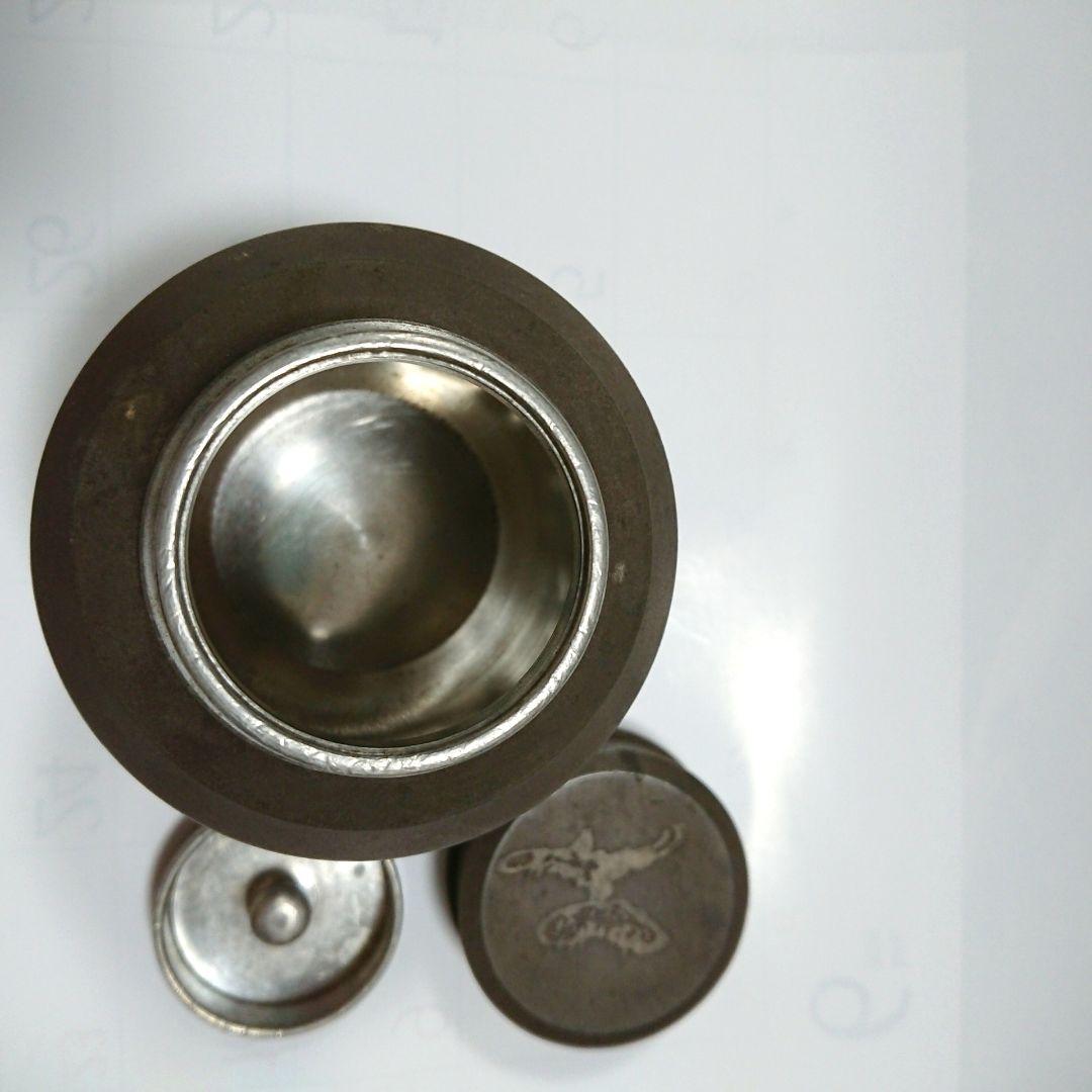 骨董品✨郵便局 記念品？ 茶壷 茶壺 茶入 茶筒 錫