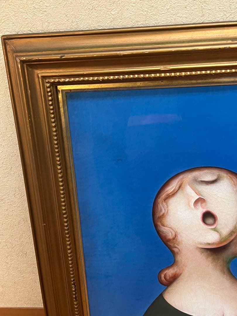 前田舜敏「唄う」油彩 10号 - 絵画在庫 処分 セール 通販