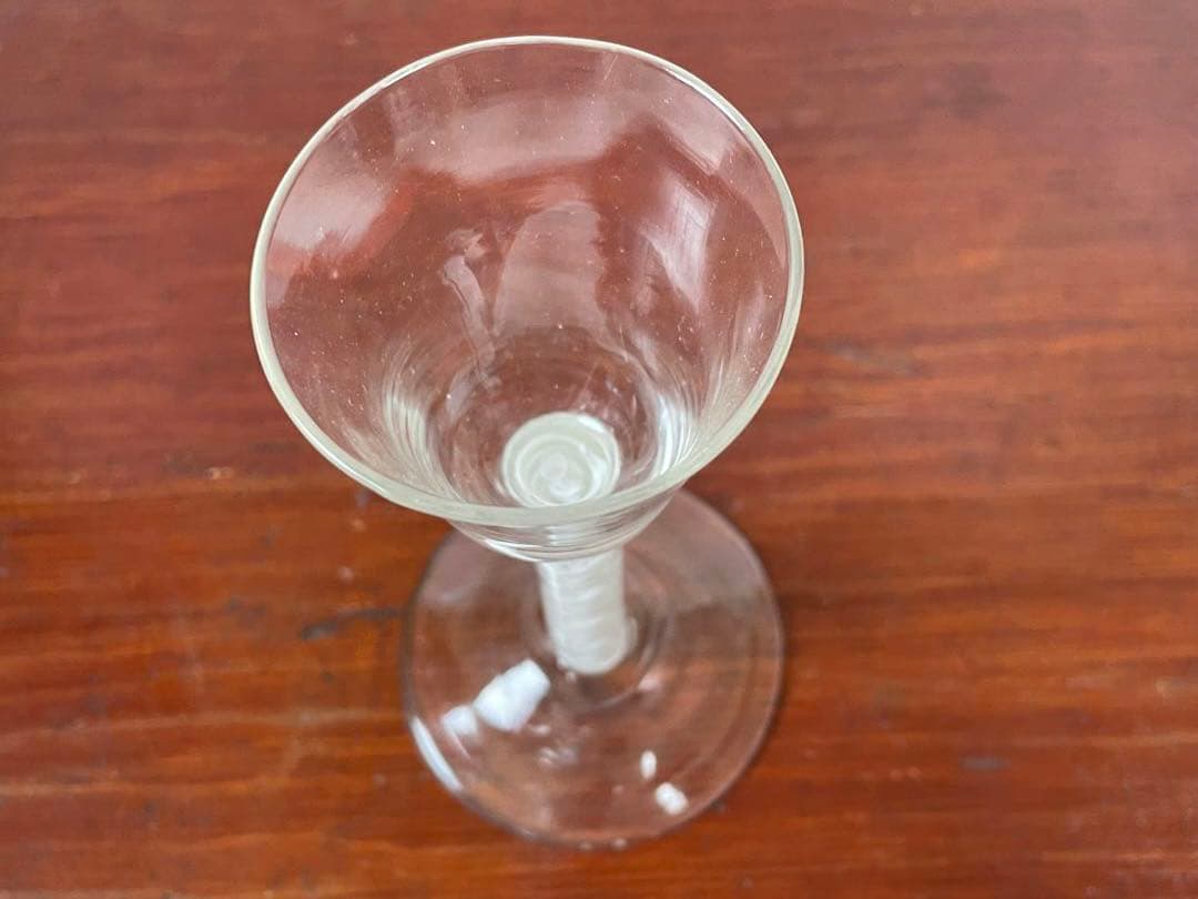 エアーツイストグラス イギリス エアーツイストステムグラス オペーク