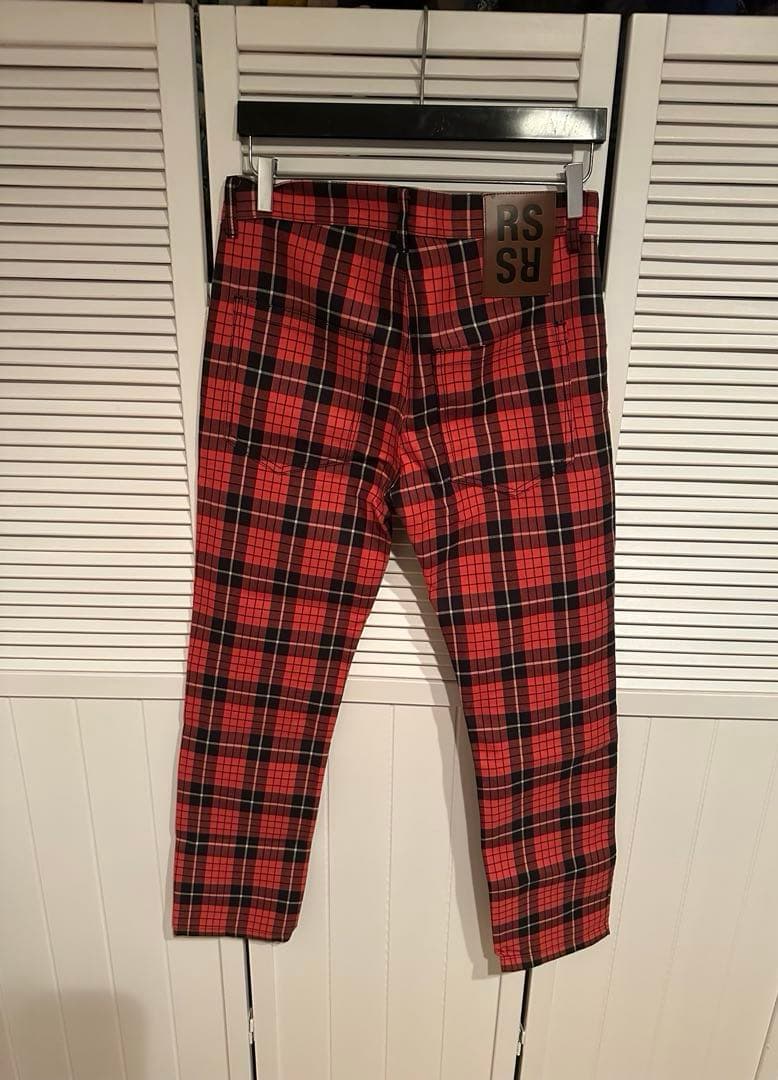 定価8.5万 ラフシモンズ 18SS ランウェイ コレクション チェック