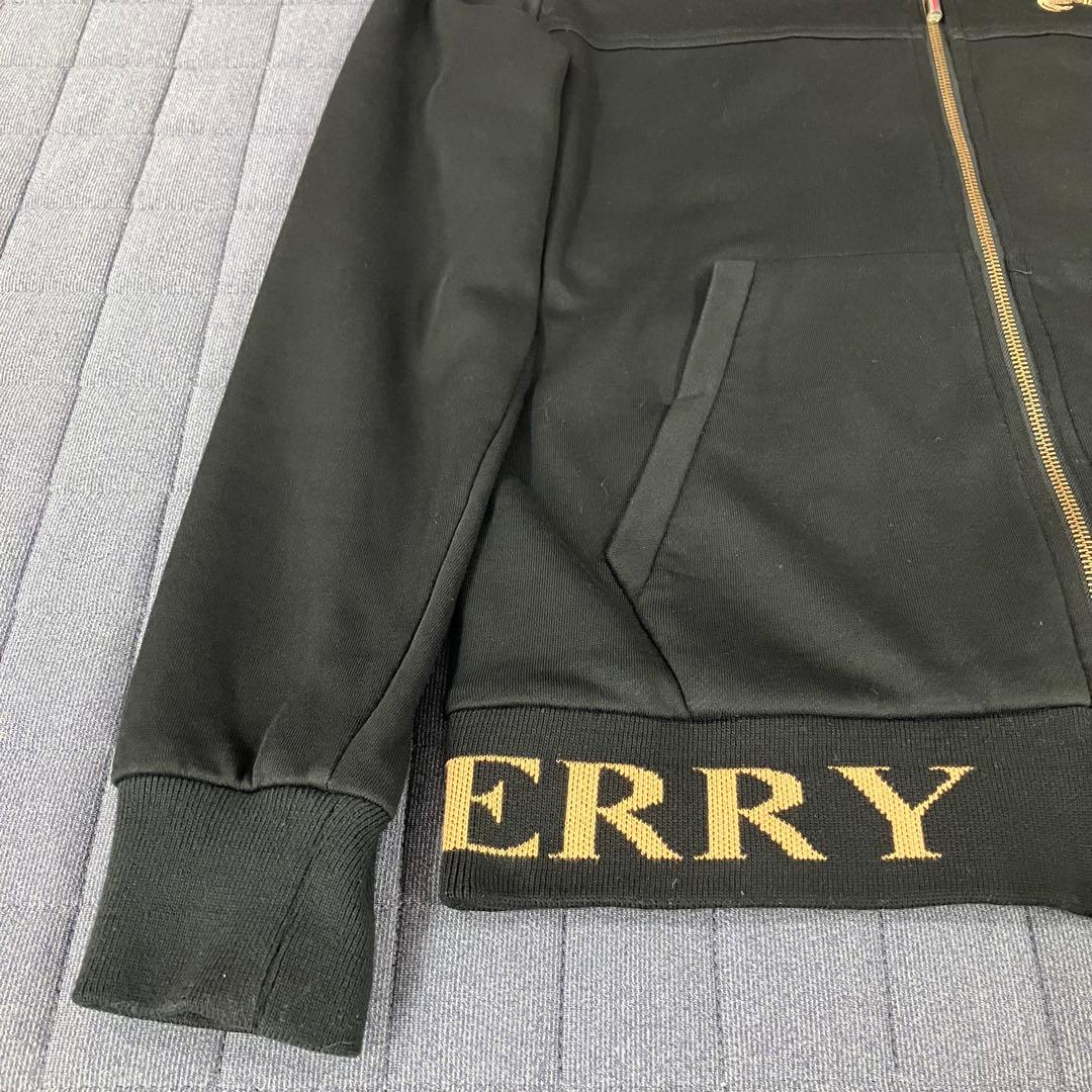 BURBERRY パーカー ファスナー フード付き ノバチェック ブラック