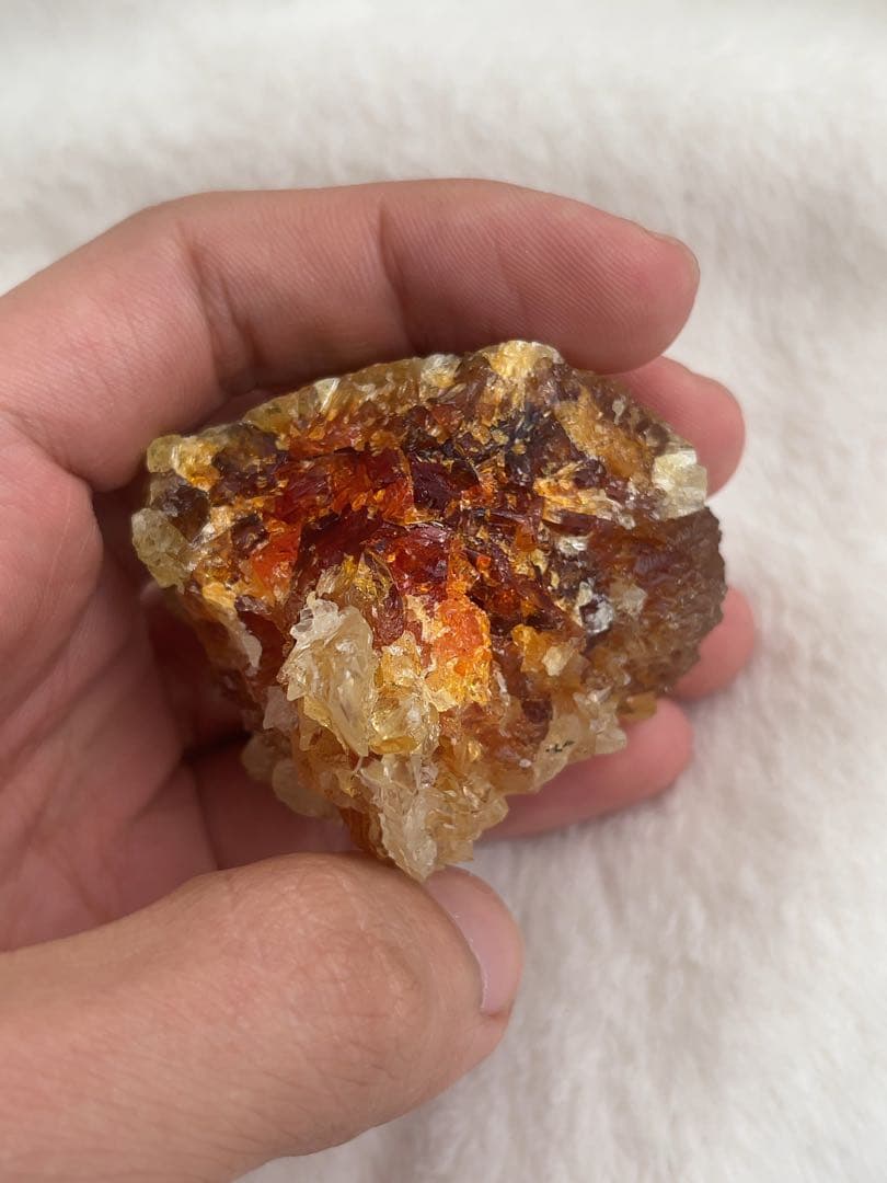 ジンカイト 紅亜鉛鉱 ポーランド産 228g 合成 天然石 鉱物 原石