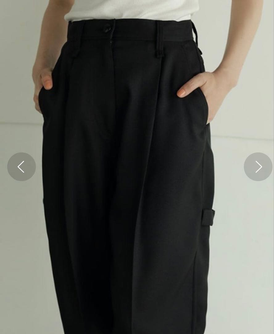 未使用タグ付き ETRE TOKYO ツイルペインターパンツ M 黒 ブラック