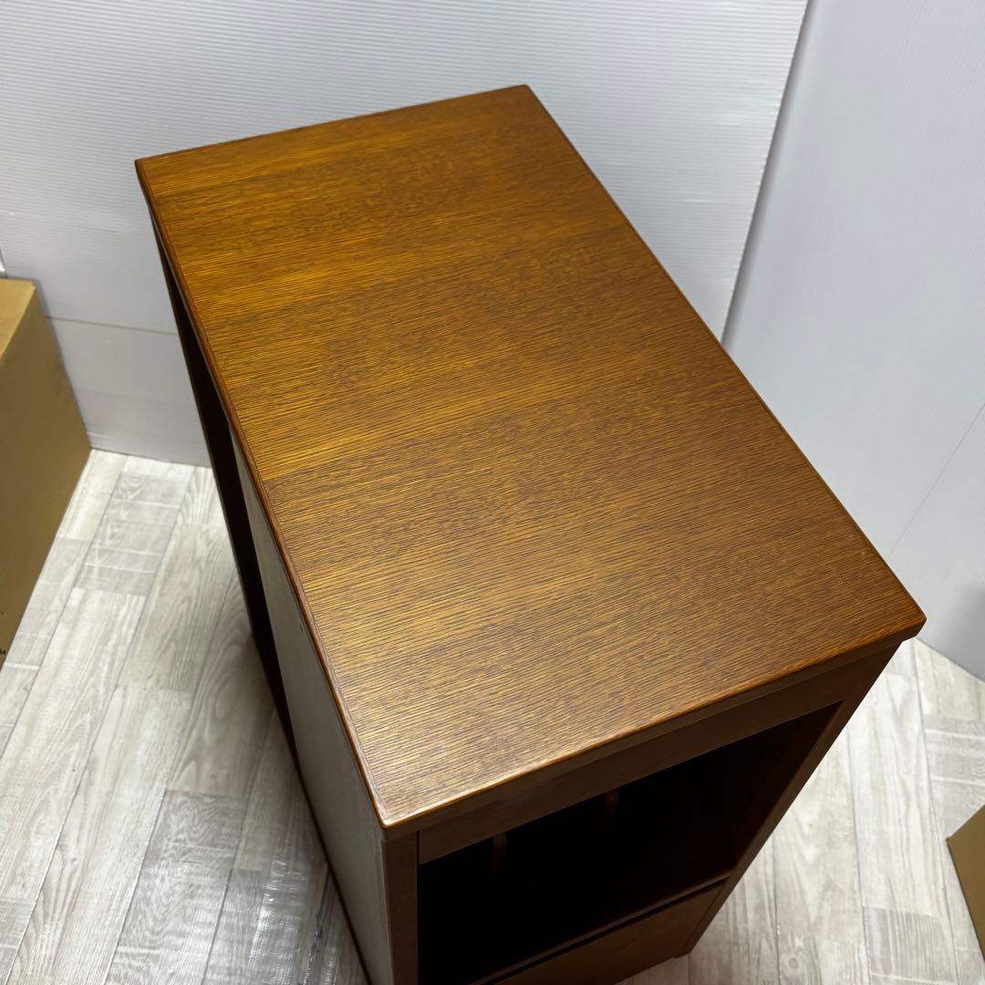 浜本工芸 電話台 木製電話台・ファックス台 引き出し付 本棚 マガジン