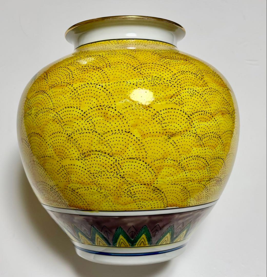 陶器の花と鳥の装飾壺 - メルカリ