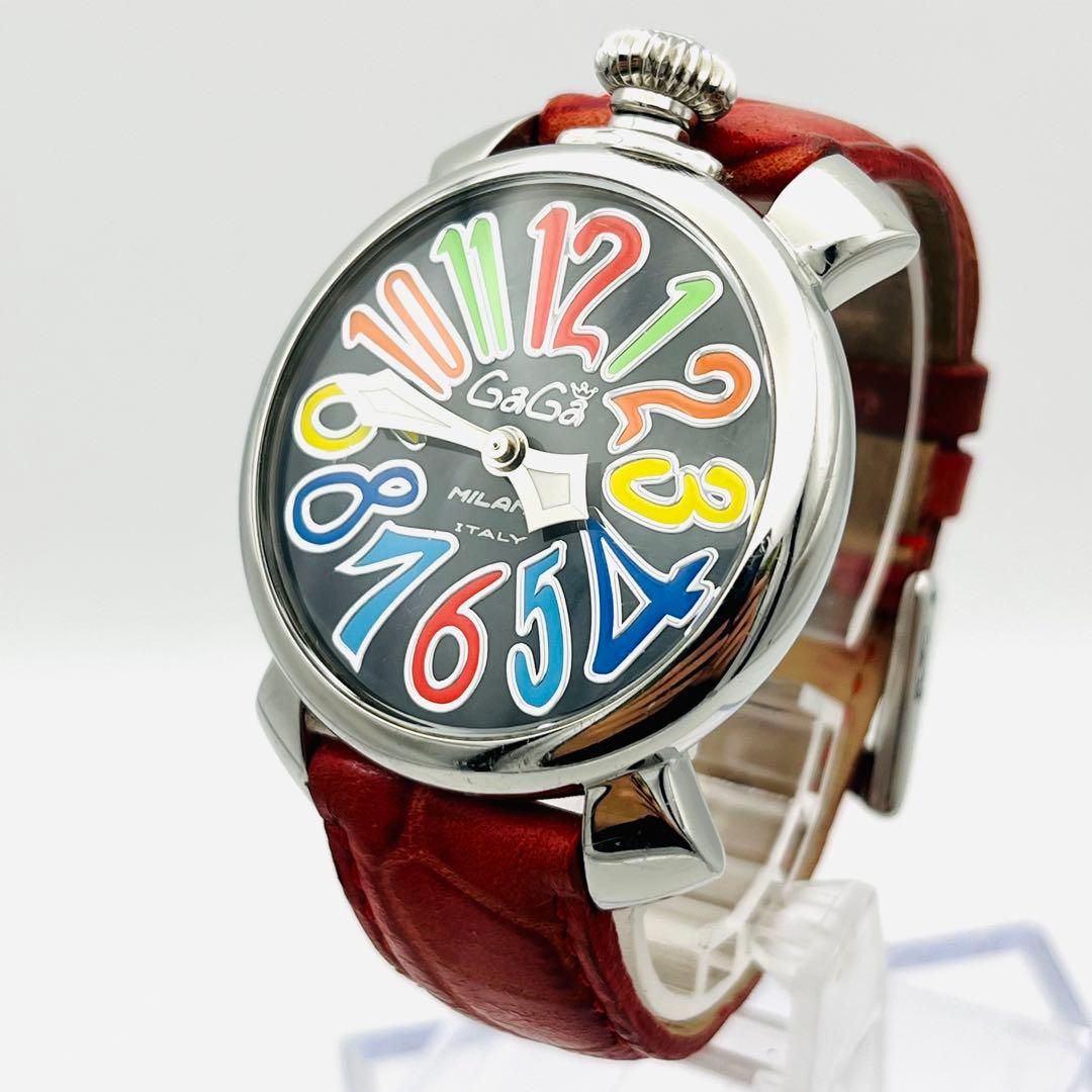 GagaMilano マヌアーレ40 レッド ブラックシェル - メルカリ