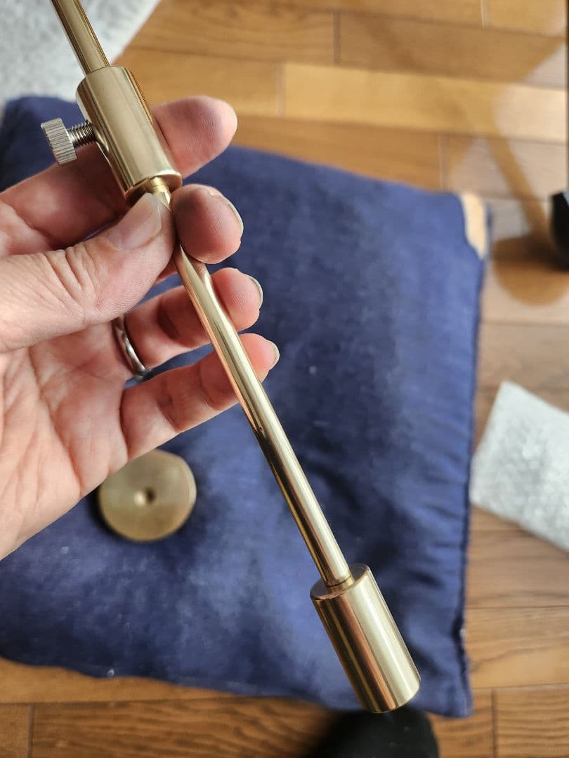 匠 エンドピン バスクラリネット チップ ストッパー 真鍮板 おまけ付き