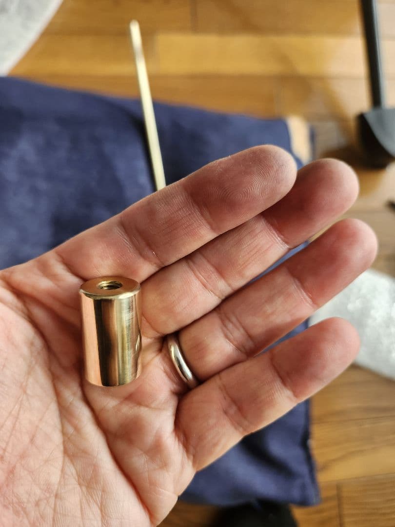 匠 エンドピン バスクラリネット チップ ストッパー 真鍮板 おまけ付き