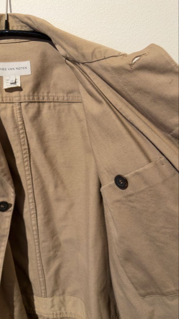 DRIES VAN NOTTEN ジャケットコート　ベージュ