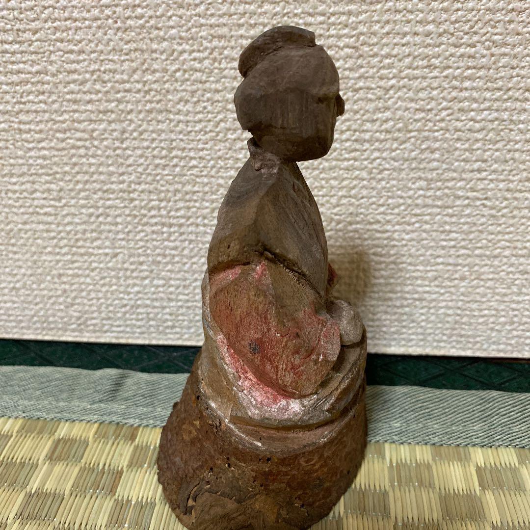 木彫り 彫刻 骨董 年代物 希少 縁起物 (仏像)の通販はau PAY