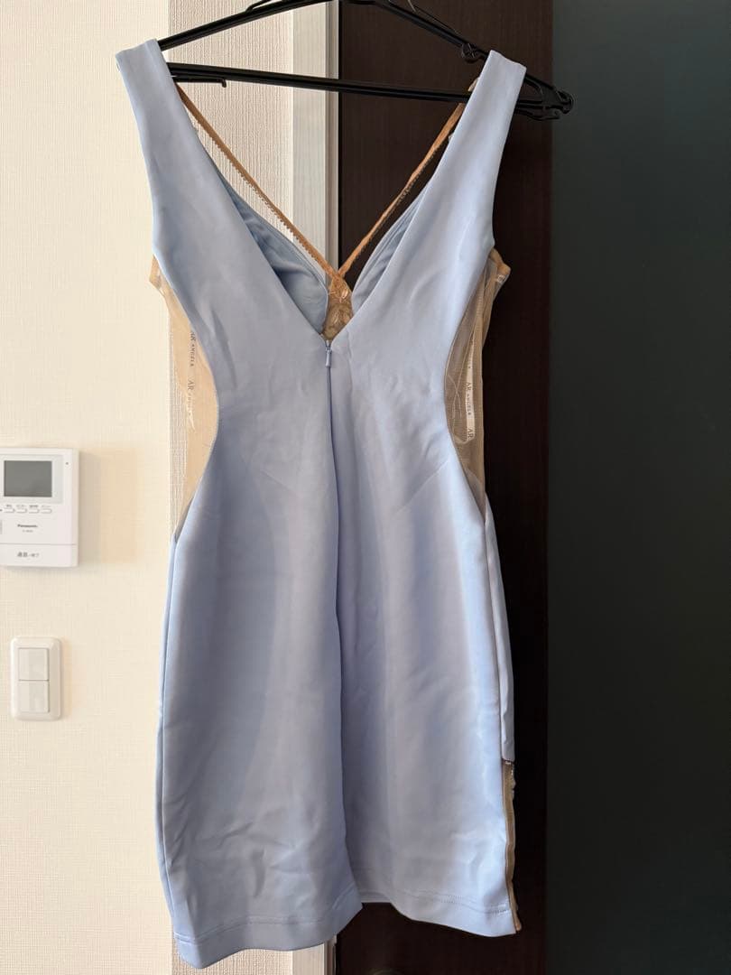 AR ANGELR 水色 Vネックドレス S キャバドレス
