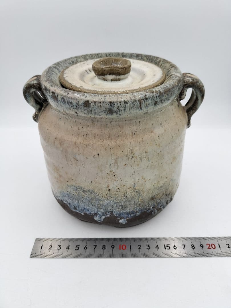 b521 【未使用】水指 萩 窯変 耳付 岡田裕 木箱 茶道具 古物 - メルカリ